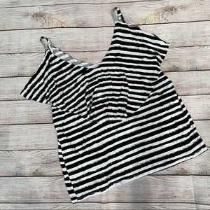 Black and white stripe tank top by Juicy Couture